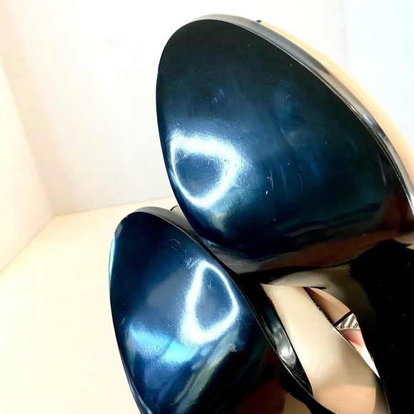 NWOT — Anne Klein Black & Cream 4 inch heels  size 8M - Picture 14 of 15